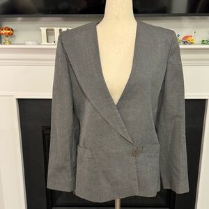 Vintage Haberdasher Gray Blazer – Made in Romania – Size 7/8
